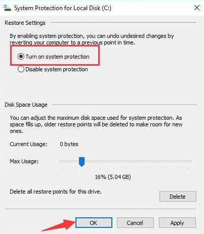 System Protection for Windows 10 的图像结果