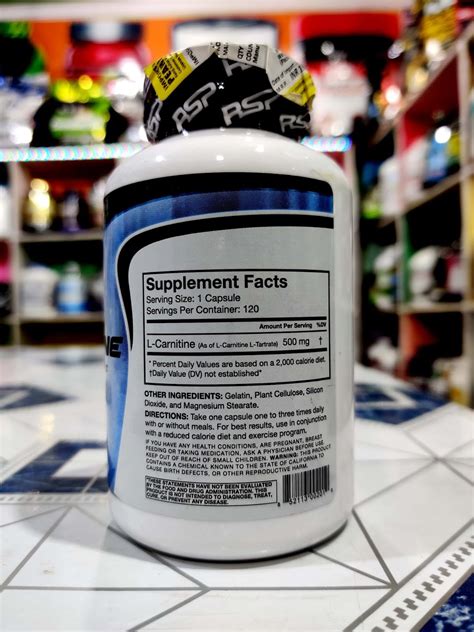 RSP L-Carnitine 120 Capsules - NCRFS