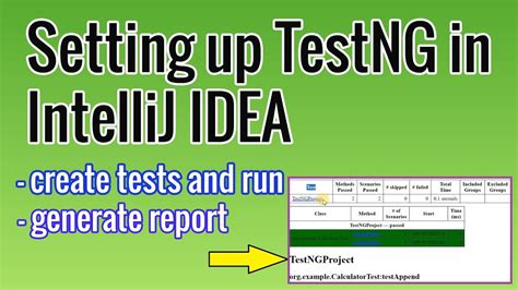 Image result for IntelliJ Tutorial Testing Windows
