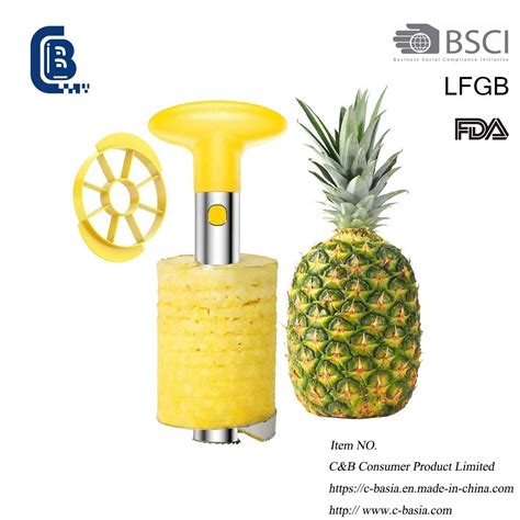 Pineapple Cutter, Corer With Food Grade Stainless Steel Blade, Peeler ...