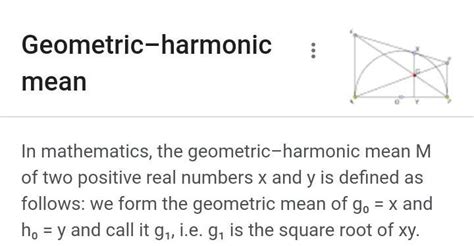 define geometric and harmonic mean... - Brainly.in