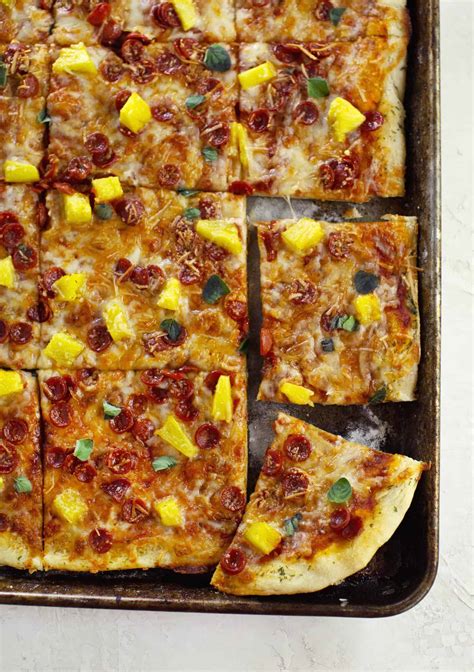Sheet Pan Pizza - A Beautiful Mess