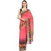 Silk Land Women's Ajrakh Kalamkari Chanderi Cotton Digital Printed ...