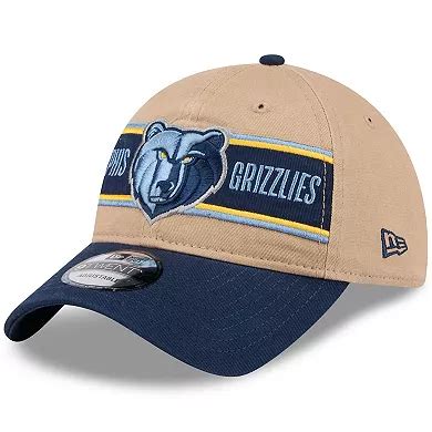Men's New Era Tan/Navy Memphis Grizzlies 2024 NBA Draft 9TWENTY ...