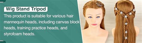 D-DIVINE Adjustable Mannequin Head Tripod Stand Salon Hair Hairdressing ...