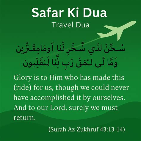 Safar Ki Dua In English | Travel Dua | Dua Safar With Arabic, Meaning ...
