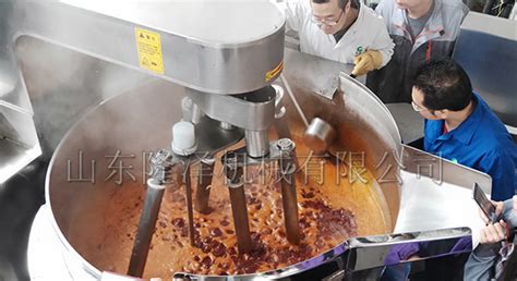 工厂炒火锅底料和炒酱料的首选设备 火锅炒料机-隆泽机械