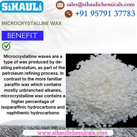 Microcrystalline Wax | Sihauli Chemicals