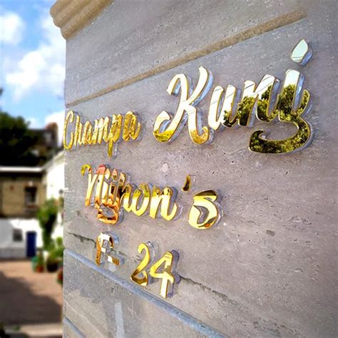 Acrylic Letters For House Name Plate – acrylicsheetsindia