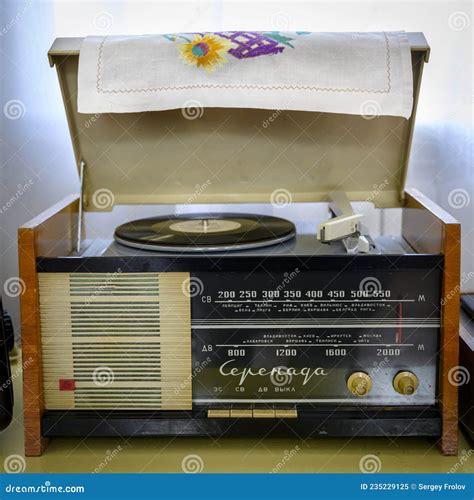 Vintage Gramophone Record Player with a Receiver Made More Than 50 ...