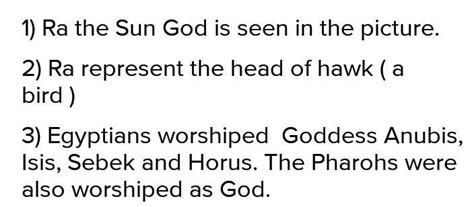 picture study1 name the Egyptian god in the picture?2 which animal ...