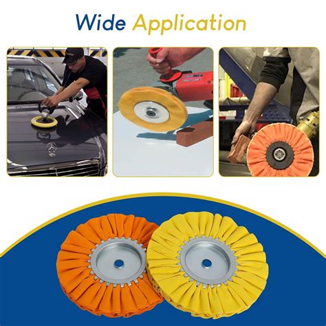 Snapklik.com : 8 Airway Buffing Wheel Kit, 5 Pcs Aluminum Wheel Polishing Kit In Diameter 5/8 ...