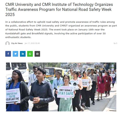 In The News - CMR University