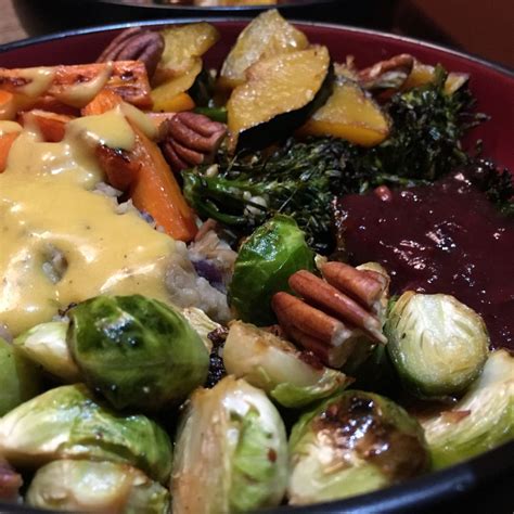 Roasted Vegan Thanksgiving Bowl Recipe
