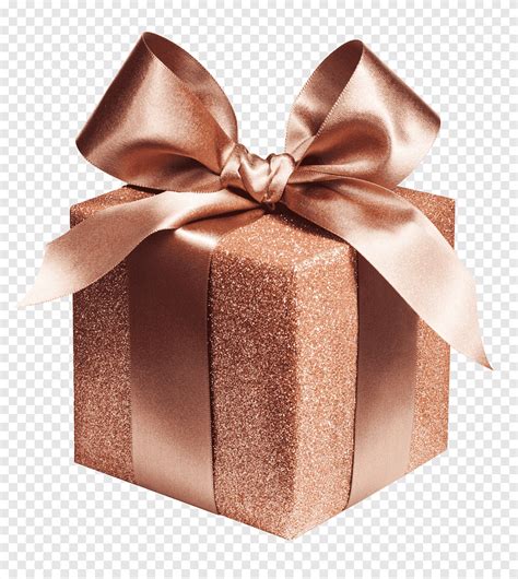 Brown gift box, Paper Gift Wrapping Decorative box Ribbon, Dark gold ...
