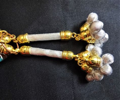 Handmade Fabric Trim Tassels Silver Tassels Ethnic Tassels - Etsy India