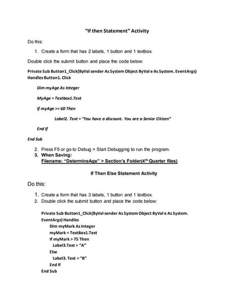 Image result for Examples of If Then Statement in Programming