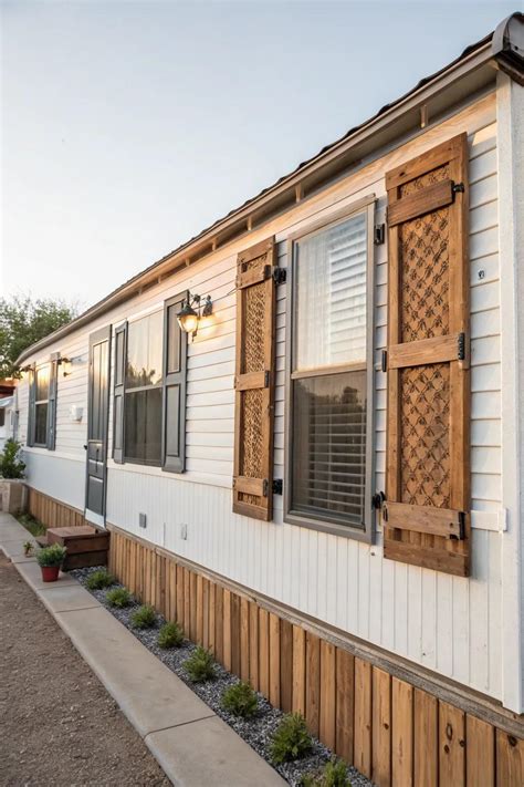15+ Inspiring Mobile Home Shutters Ideas