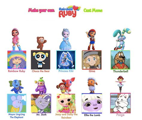 Image result for Rainbow Ruby Cast Meme deviantART