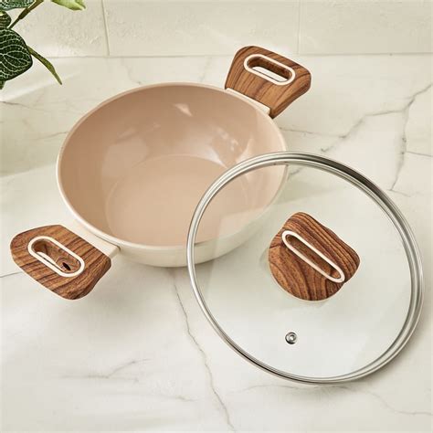 Buy Chefs Pride Anillo Aluminium Kadhai with Lid - 1.45L from Home ...