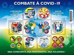 Combating COVID 19 -Miniature Sheet Brazil 2020. – Stamp Digest