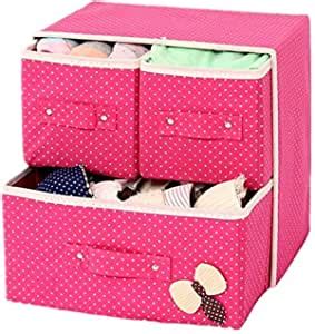 Prakal Bra storage box closet Foldable Cloth Storage Box Wardrobe ...