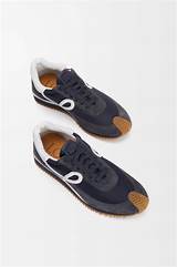 Flow Runner in nylon and suede Blue - LOEWE
