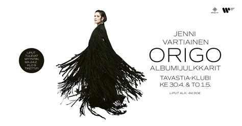 Jenni Vartiainen / Tavastia-klubi, Urho Kekkosen katu 4-6, 00100 ...