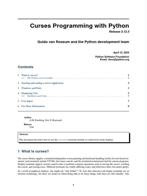 Image result for Pycurses Examples