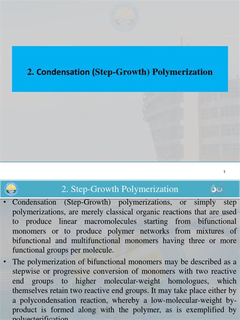 Image result for Graph of Step Growth Polymer