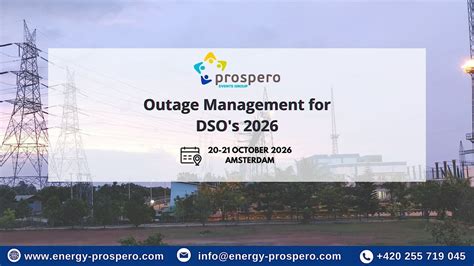 Outage Management for DSOs 2026, Hotel NH Amsterdam Zuid, 20 October to ...
