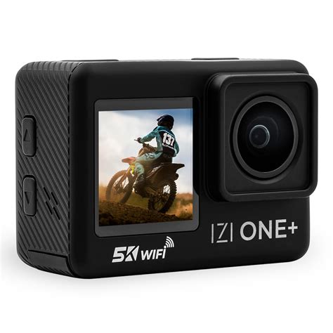 IZI ONE Plus 5K 48MP Action Camera 6-Axis Gyro Stabilization,110ft ...