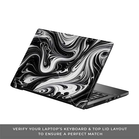 Black and White Marble Asus ROG Zephyrus G14 GA401 Laptop Skin