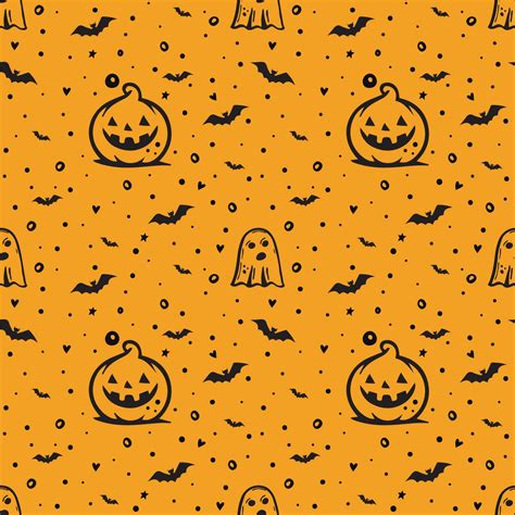 Halloween seamless pattern. Vector background. 29376495 Vector Art at ...