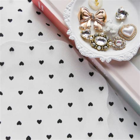 《ホワイト》カットクロス・ハートフロッキーオーガンジー/約45×40cm | COCONEL