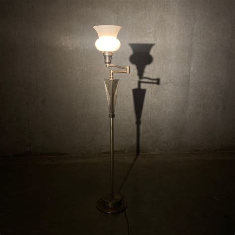 Silver Rare Deco Floor lamp By Colonial Premier Company