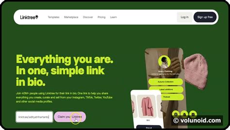 Image result for Contoh Website Linktree