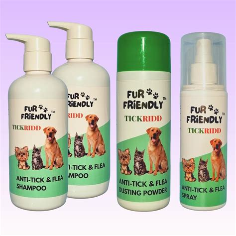 Powerful Tick and Flea Dog Anti-Tick & Flea Shampoo (2x300 ml ...
