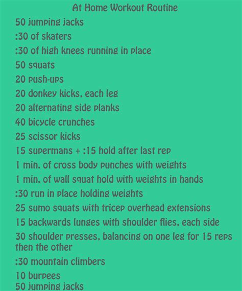 Image result for At Home Workout