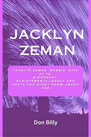 JAKLYN ZEMAN: Jacklyn Zeman 'Bobbie' dies at 70. Biography ...