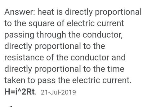2. Define heating effect of electric current and derive an expression ...