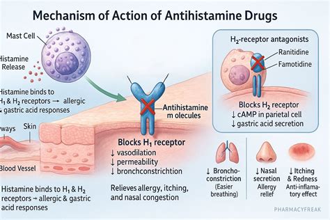 Mechanism of Action of Antihistamine Drugs