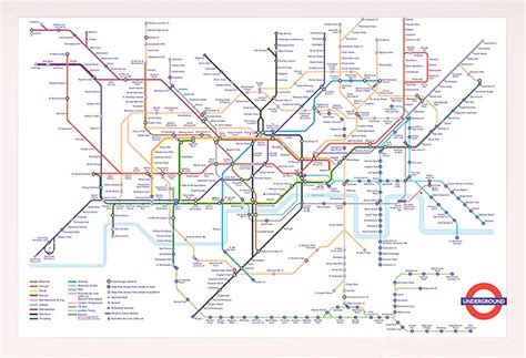 Frame USA Transport for London Underground Map | Ubuy India