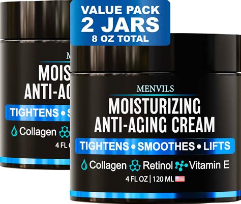 Amazon.com: (2 Pack) Mens Face Moisturizer Cream - Anti Aging & Wrinkle ...
