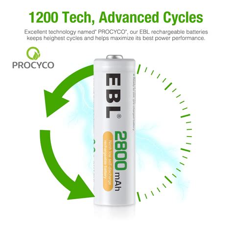 Buy EBL Pack of 8 AA Rechargeable Batteries with 12 Bay LCD Universal ...