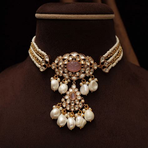 Kundan Choker Necklace & Polki Choker Necklace
