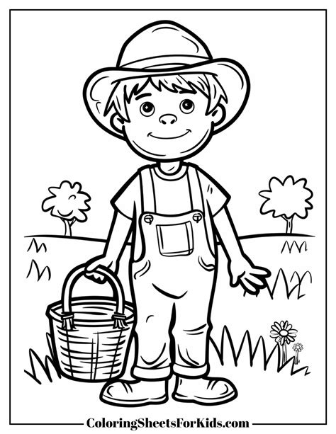 Farmer Coloring Pages (Free Printable PDFs) - Coloring Sheets For Kids