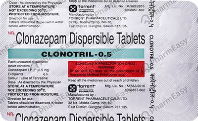 Clonotril 0.5 MG Tablet (15): Uses, Side Effects, Price & Dosage ...