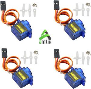 AMTIX (6 Pcs) SG90 Micro Servo Motor 9G RC Robot Helicopter Airplane ...