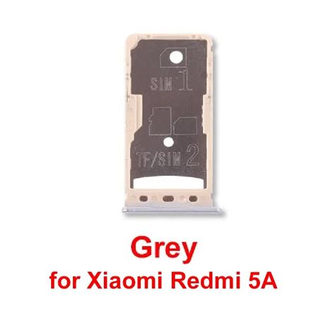 SIM Card Holder Tray For Redmi 5A : Grey – Shockware.in